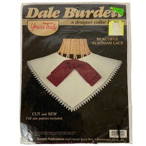 Vintage Dale Burdett Yours Truly Designer Collar Kit with Austrian Lace 1987